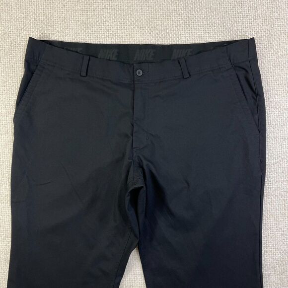 Nike Dri-FIT Flex Golf Pants Men’s Size 42x30 Black Elastic Waistband - Picture 2 of 9